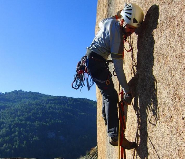 disfrutando de la pared